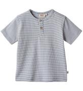 Wheat T-shirt - Rib - Lumi - Blue Stripe