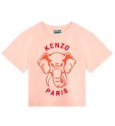 Kenzo T-shirt - Veiled Pink m. Elefant
