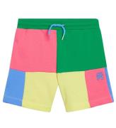 Tommy Hilfiger Sweatshorts - U Colorblock Monogram - GrÃ¸n/Gul/Pi