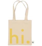 Design Letters Shopper - Lille - Hi - Natur/Gul