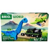 BRIO World Batteridrevet Tog Med Dinosaur m. Lyd og Lys - 5 Dele