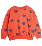 Mini Rodini Sweatshirt - Hearts Aop - RÃ¸d
