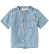 Name It Skjorte - NbmLeo - Light Blue Denim