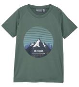 Color Kids T-shirt - Polyester - Dark Forest m. Print