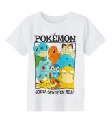 Name It T-shirt - NkmMasir Pokemon - Bright White/Black Text