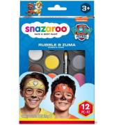 Snazaroo Ansigtsmaling - 8 Farver - Paw Patrol Rubble & Zuma