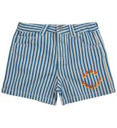 Bobo Choses Shorts - Circle Stripes - BlÃ¥