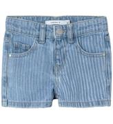 Name It Shorts - NmfRose - Light Blue Denim m. Striber