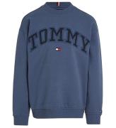 Tommy Hilfiger Sweatshirt - Varsity Embroidery - Aegean Sea