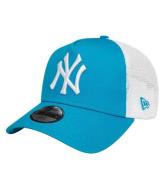 New Era Kasket - 9Forty - New York Yankees - Bright Blue/Hvid
