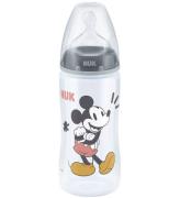 Nuk Sutteflaske - First Choice+ - M - 300ml - Mickey Mouse GrÃ¥