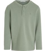 Calvin Klein Bluse - Ottoman Mono - Meteor Green