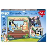 Ravensburger Puslespil - 3x49 Brikker - Bluey