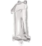 Decorata Party Foileballon - 85 cm - No 1 - SÃ¸lv