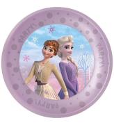 Decorata Party Plastiktallerkner - 4-pak - 21 cm - Frozen II Win