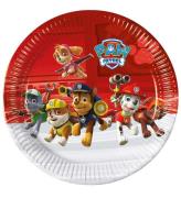 Decorata Party Paptallerkner - 8-pak - 23 cm - Paw Patrol Ready