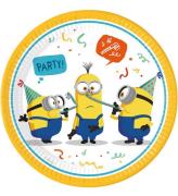 Decorata Party Paptallerkner - 8-pak - 23 cm - Minions: The Rise