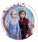 Decorata Party Paptallerkner - 8-pak - 19,5 cm - Frozen II