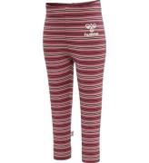 Hummel Leggings - HmlUnited Tights - Stribet - Woodrose