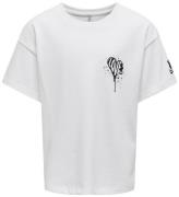 Kids Only T-shirt - KogCilla - Bright White/Love