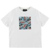 Emporio Armani T-shirt - Hvid m. Farver