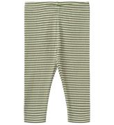 Wheat Leggings - Rib - Jules - Elm Green Stripe