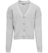 Kids Only Cardigan - Strik - KogMandy - Light Grey Melange