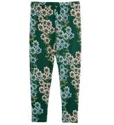 Mini Rodini Leggings - Daisys aop - GrÃ¸n