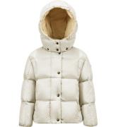 Moncler Dunjakke - Parana - Creme m. Beige