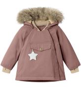 Mini A Ture Vinterjakke m. Pels - Wang Fleece - Light Plum