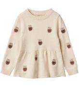 Fliink Bluse - Alon Owl - Sandshell