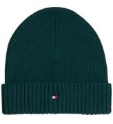 Tommy Hilfiger Hue - Strik - Small Flag Beanie - Ornamental Gree