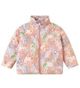 Stella McCartney Kids Dynejakke - Rosa m. Heste