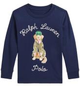 Polo Ralph Lauren Bluse - Navy m. Hund