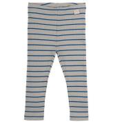 Petit Piao Leggings - Rib - Modal - Deep Cobalt/Grey Stone