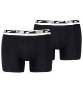 Puma Boxershorts - 2-pak - Everyday Multi Logo - Sort