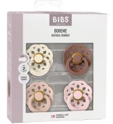 BIBS Boheme Sutter - Str. 1 - 4-pak - Rund - Blush Mix