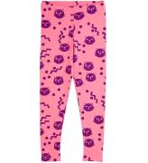 Mini Rodini Leggings - Squiggly Cats AOP - Pink