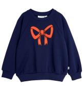 Mini Rodini Sweatshirt - Bow - Blue