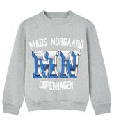 Mads Nørgaard Sweatshirt - Sonar - Light Grey Melange