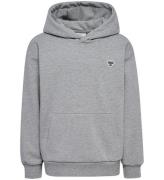 Hummel Hættetrøje - hmlJr Loose Hoodie - Grey Melange