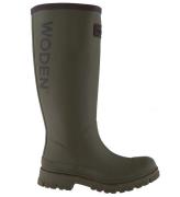 Woden Gummistøvler - Le Waterproof - Dark Olive