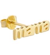 Design Letters Ã?rering - 1 stk. - MAMA - 18K Guldbelagt