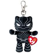 Ty Nøglering m. Bamse - Beanie Babies - 10 cm - Marvel Black Pan