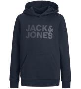 Jack & Jones Hættetrøje - JjeCorp Noos - Navy Blazer/JR/Large Pr