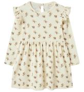 Lil' Atelier Kjole - Rib - NmfGavo - Turtledove/OLIVE