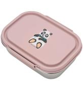 Carl Oscar Madkasse - Steelish - 1 l - Pink m. Panda