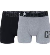 Ronaldo boxershorts - 2-pak - Bambus - GrÃ¥/Sort