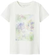 Name It T-shirt - NkfBatu - Cloud Dancer/Arcadian green