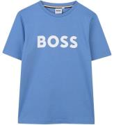 BOSS T-shirt - Navy m. Hvid